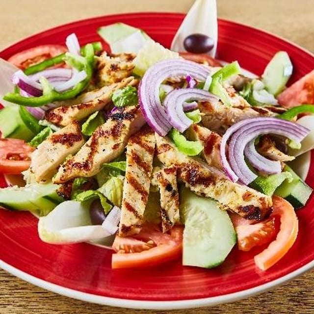 Caesar Salad with Grilled Chicken.