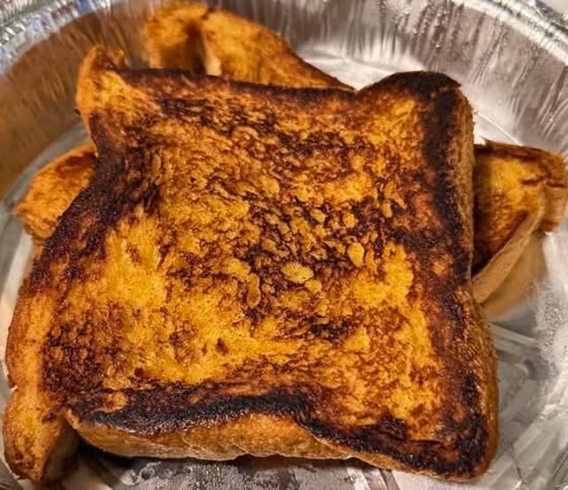 Homemade Challah French Toast.